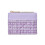 Compacte portemonnee voor dames Pu lederen-Paars 1