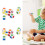 20Pcs 6-Sided Color Cubes, 16mm Round Corner Educational Dice 12