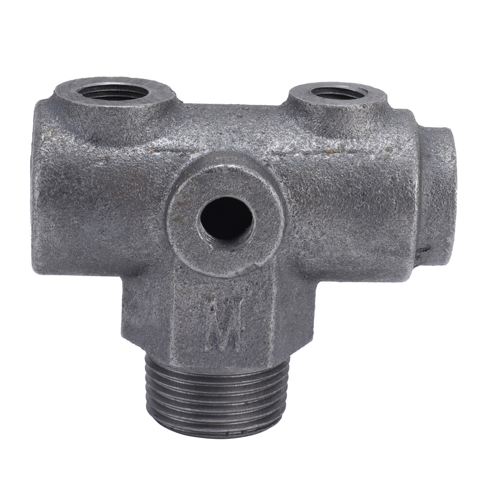 Five Hole Design Air Compressor Manifold Stable Cast Iron Build Efficient Venting Air Compressor Accessories Easy To Install With 5 Port Manifold And 9138057033526