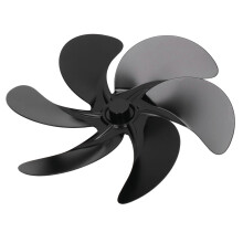 Universal 6-Blade Aluminum Alloy Fireplace Fan Blade, 17cm Diameter