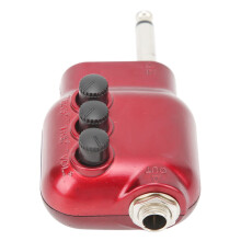 Mini amplificatore per chitarra rossa compatto con connettore da 6,35 mm per strumenti acustici