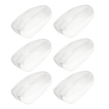 50 Pcs Clear Glass Nail Tips for Nail Art Color Show & DIY Manicure