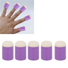 20 Stück Dunkle Augenschatten Mini-Schwämmchen-Set, Runde Finger-Applikatoren