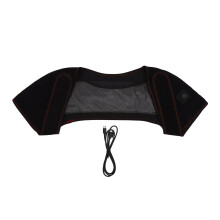 Schulter-Heizkissen, ergonomisch geformt für Schmerzlinderung, weicher Stoff, vollständige Abdeckung von Nacken, Schultern und oberem Rücken,