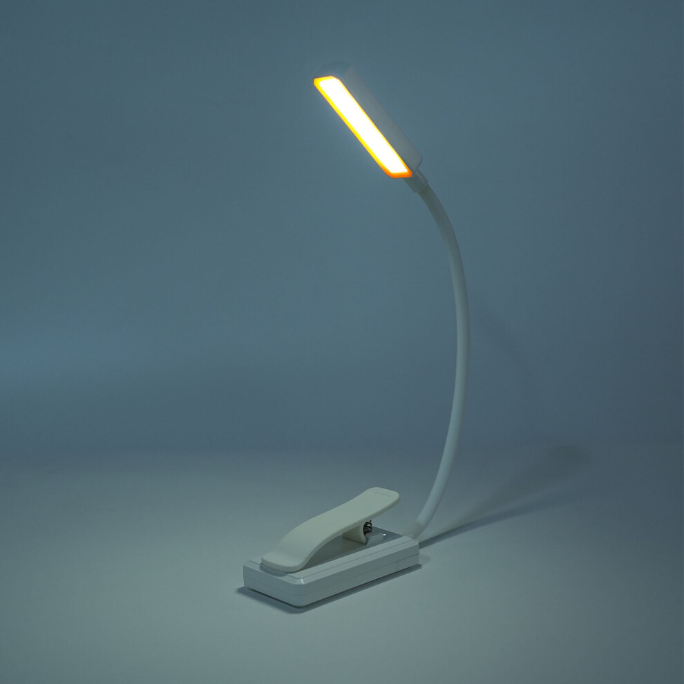 Leselampe zum Anklipsen, wiederaufladbar Ã¼ber USB,