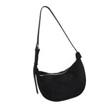 Croissants sac à bandoulière pour femmes sac à main-Noir