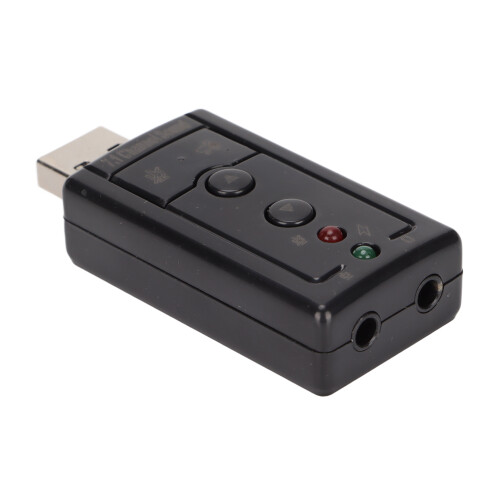 Εξωτερικός προσαρμογέας ήχου USB με ενσωματωμένο ενισχυτή ήχου Virtual7.1Surround και 1