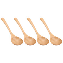 Robuster Servierlöffel aus Holz, natürliches Holzmaterial, ergonomischer Griff, Küchenutensil zum Rühren, Mischen, Portionieren, Probieren und