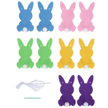 Charming Easter Decor, Glitter-Coated Wooden Bunny Signs for Springtime Charm, Multi-Use Decorations for Home & Party