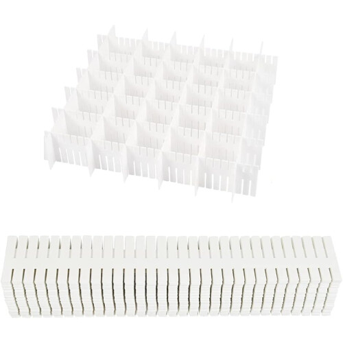 Utilizes Space Efficiently, Saves Time Picking Items, Adjustable Drawer Organizer for Customized Compartment Size, High Quality PP Material, Perfect
