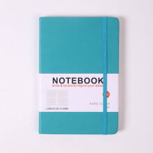 Caderno de papel sem ácido, capa dura que abre 180, fecho elástico, 2 marcadores de página em fita, multiuso, capa resistente à água para