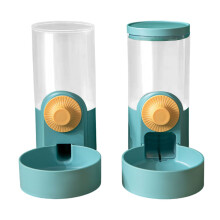 Comedero-bebedero para conejos y otros animales, suministro automático con diseño de sifón, apto para colgar en la jaula.