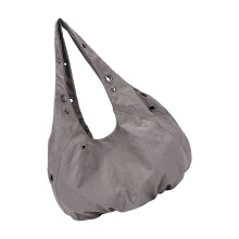 Sac à bandoulière en nylon élégant, sangle confortable, sac-Gris