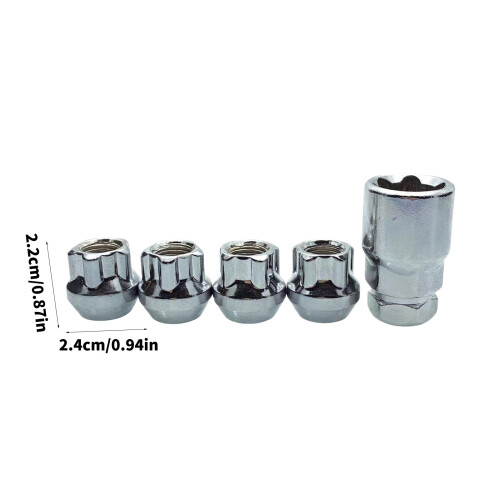 5 pièces écrou de roue à extrémité ouverte, verrouillage-12x1,25 2