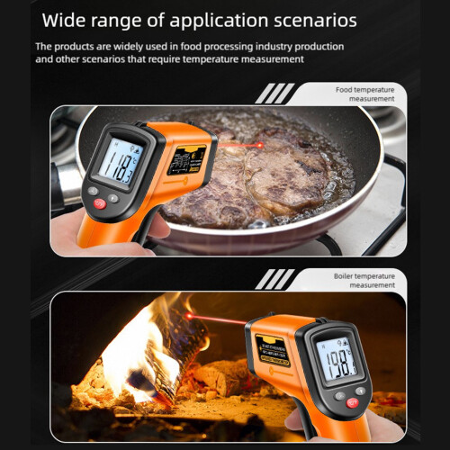 Température des thermomètres IR, -50  ~ 400  / -58  ~-Orange 2