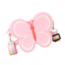 Porte-monnaie en Silicone, portefeuilles, petits sacs Ă -Rose