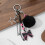 Breloque de sac en corde tressée, accessoires de sac à main, 5