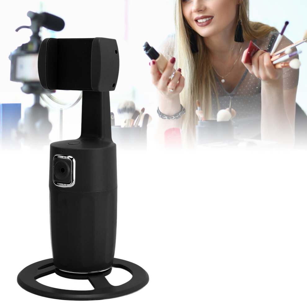 Auto Face Tracking Tripod T10 2000Mah 360 Rotation For Live Streaming Black 7601372579472
