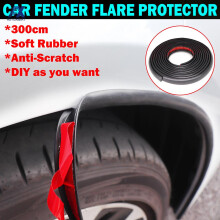 Universal Car Fender Flares Arches Rubber Wing Arch Extension Auto Wheel Lip Body Kit Protector Door Seal Cover Strip Sticker