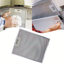 1pc Cooker Hood Filter Metal Mesh Range Hood Filter Cooker Hood Grease Filter Kitchen Extractor Fan Ventilation Aspirator Filter