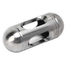 Poupée gyroscopique en acier inoxydable, soulagement du stress, jouet pour le bout des doigts – Argent, 55g