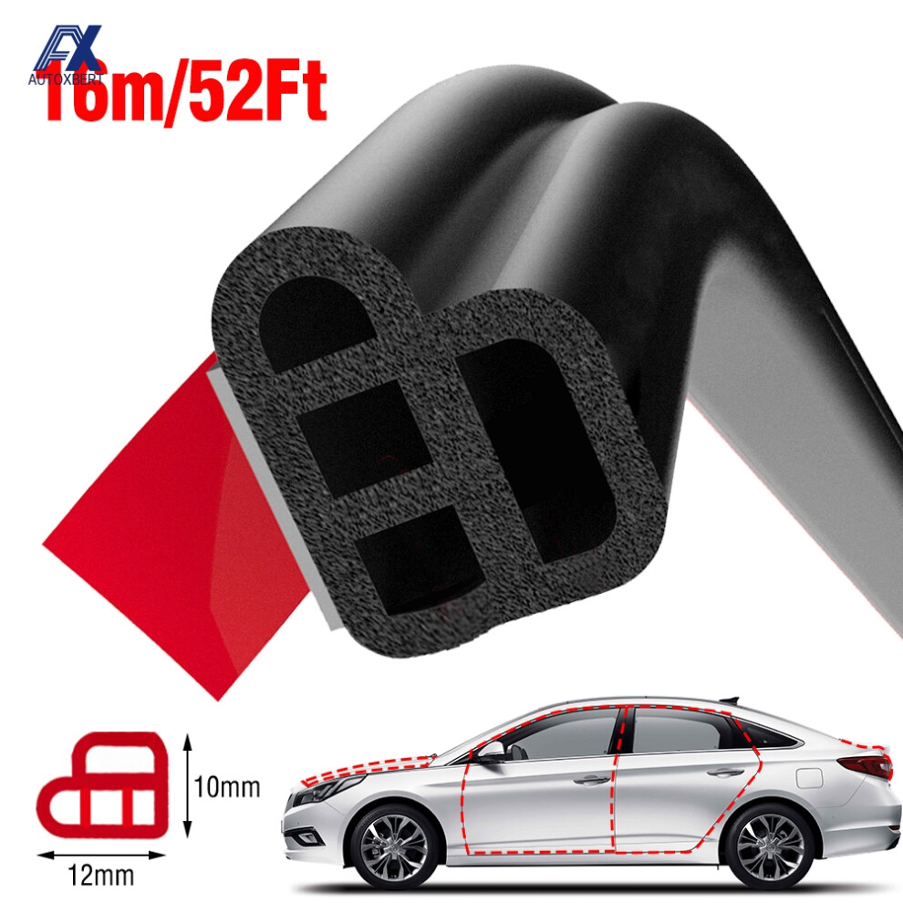 Anti-Collision Auto Door Seal Noise Insulation Car Trunk Hood B C Column Sealing Strip Rubber Weatherstrip Edge Trim Soundproof 6935161540574