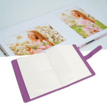Album Photo en Cuir PU Coloré de 3 Pouces avec 256 Poches pour Photos et Billets de 3’’