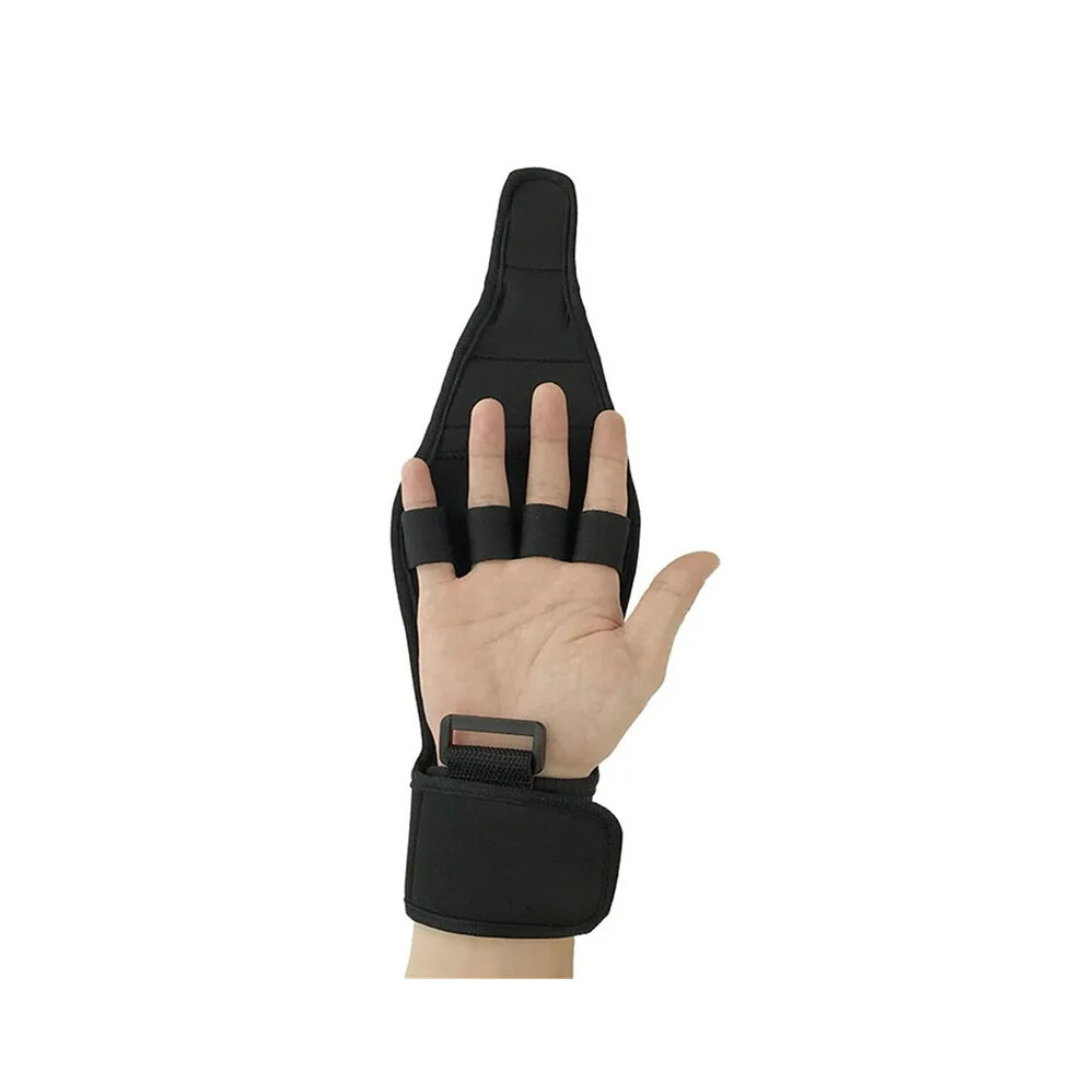 Fitness Finger Rehabilitation Auxiliary Gloves Grip Splint Finger Hand Impairment Fixed Hand Glove Hot