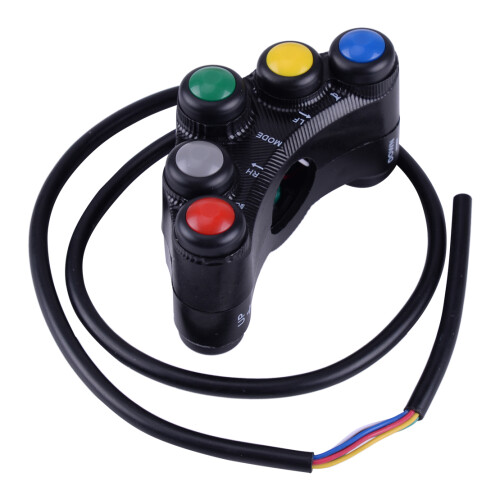 7 Buttons Multifuction ATV Motorcycle Control Switch Assembly 22mm Handlebar Moment/Latching Superior 2