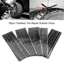 Hot sale 50PCS Tubeless Tire Puncture Repair Rubber Strips String Plug Tyre Repair Car Bike USEFUL