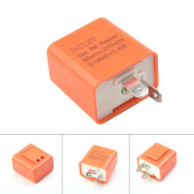 CarHome 12V 42W Motorcycle 2 Pin Adjustable LED Indicator Flasher Relay Motorbike 2-Pin LED Flasher Relay For Honda Car Relays N