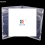 Transparent Bottom Cd Box Empty Cd Case Pp Plastic Milky Transparent Cd Case Cd Case Capacity 1 Discs durable good 1
