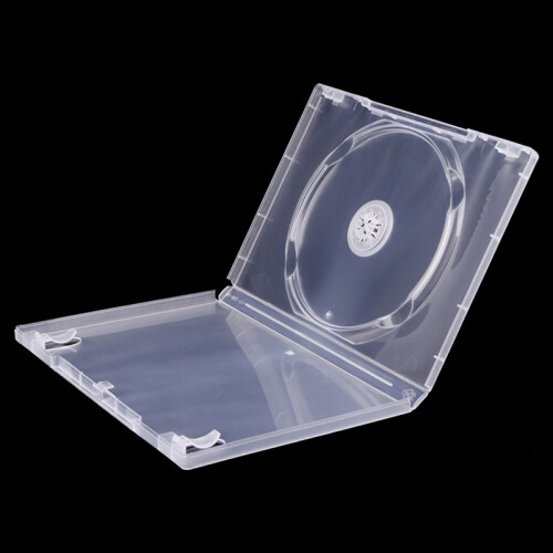 Transparent Bottom Cd Box Empty Cd Case Pp Plastic Milky Transparent Cd Case Cd Case Capacity 1 Discs durable good 1