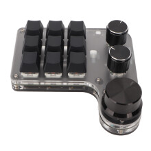 OSU Gaming Macro Keyboard 9 Keys 3 Knobs USB Bluetooth Office Media Controller
