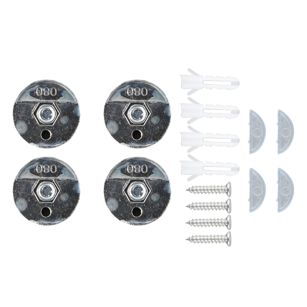 Glass Clip Mirror Clip 4Set Hang Hanging Hardware Holder No Drilling Required Round Dressing Tables 6935161547917