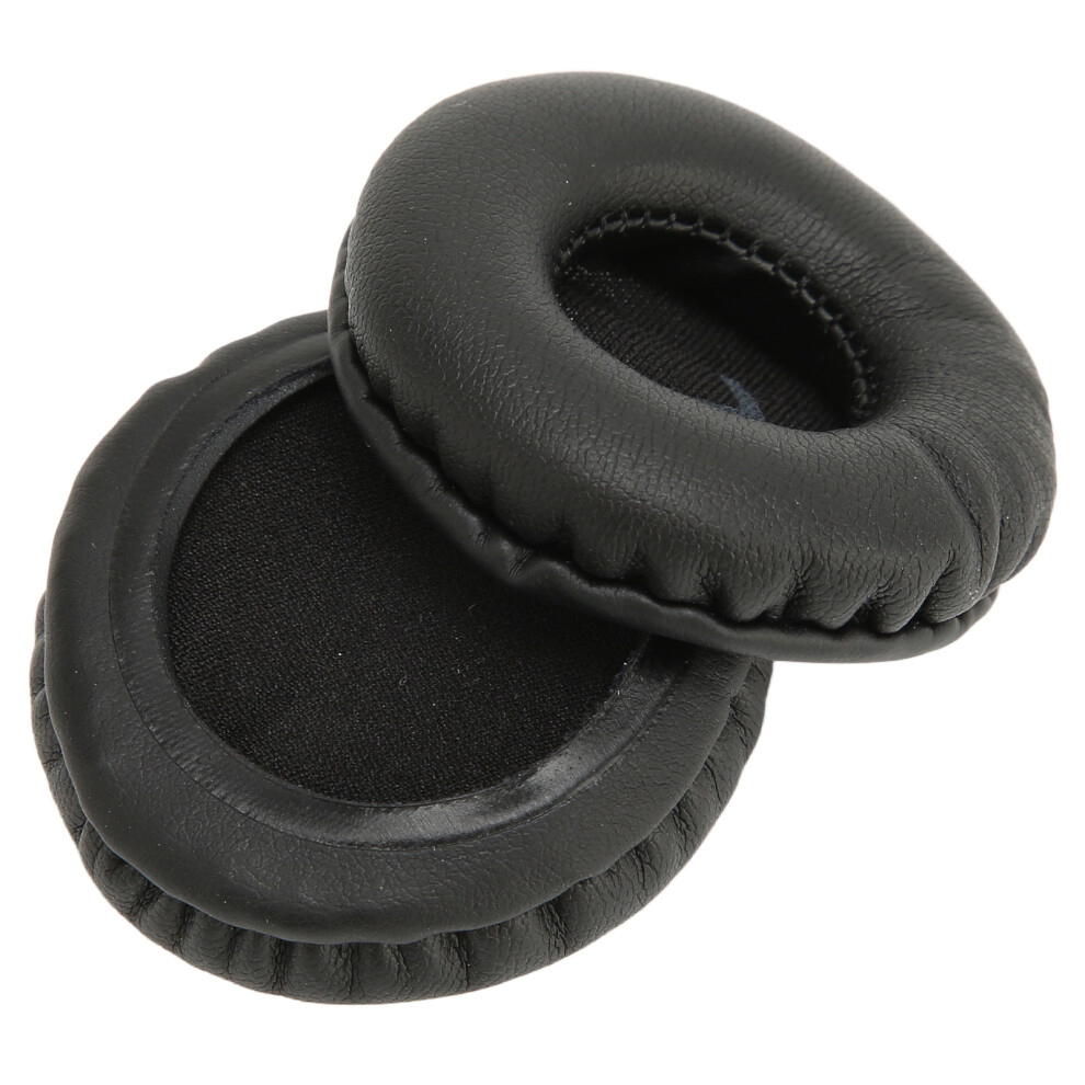 Universal 50Mm Headphone Ear Pads: Leather Cushions For Deep Bass Black 4941372580713