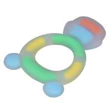 Silikon-Bär Schnuller für Neugeborene 0-6 Monate – BPA-frei, mit einfachem Griff, Blau