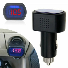 1Pcs 12V-24V Car Cigarette Lighter Car Battery Voltage Meter LED Digital Volt Voltage Gauge Meter Monitor ABS
