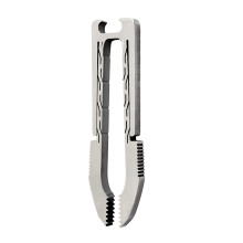Metal Compact Tweezers For Precisions Grip Travel Camping-FL06