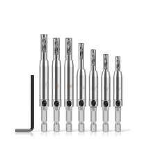 7Pcs Puncher Hinge Self Centering Hinge Twist Drill Bit Door