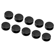 10Pcs Multifunctional Magnetic Curtain Clips Double Sided-Black