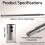 Industrial Drill Bit Extension Rod High Strength Drill-300mm 6