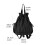 Drawstring Rucksack Comfortable Shoulder Support-Black 4