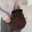 Drawstring Rucksack Comfortable Shoulder Support-Black 6