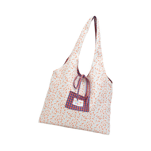 Stylish Reversible Canvas Shoulder Bag Large Capacity-blue