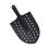 Ergonomic Leaking Soil Spade Head Shovel Head With-Pointed type 1