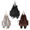 Drawstring Rucksack Comfortable Shoulder Support-Black 2