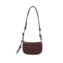 Small Crossbody Bags for Women Faux Suedes-Coffee color