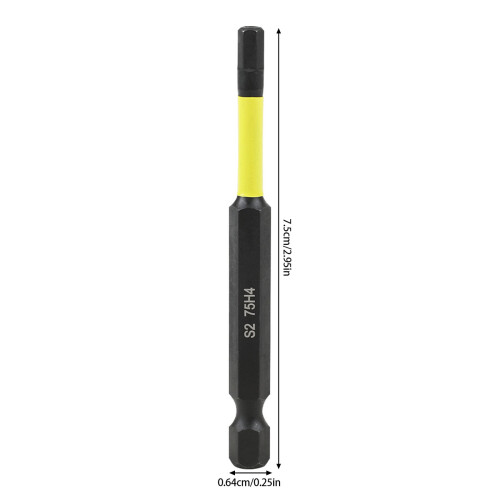 Upgraded Magnetic Hex Driver Bit with-9PC yellow color rin 2