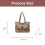 Soft Cordurody Shoulder Bag Large Capacity Handbag-Green 2